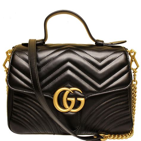 gucci marmont small black leather bag|gucci marmont suede bag.